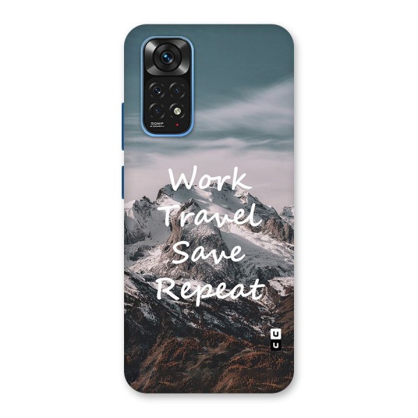 Work Travel Glass Back Case for Redmi Note 11S