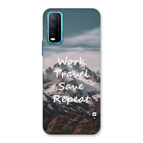 Work Travel Back Case for Vivo Y12s