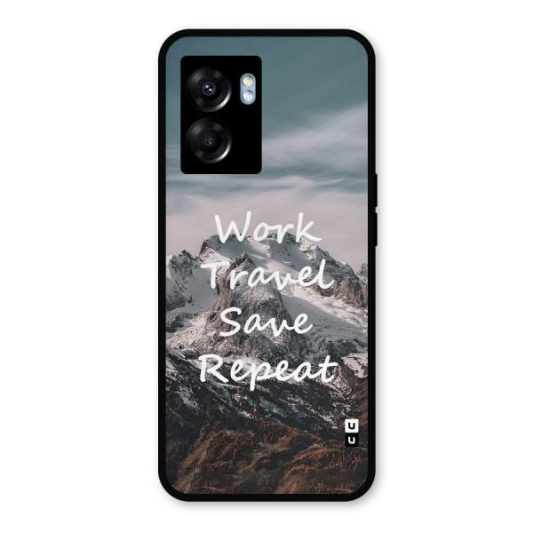 Work Travel Metal Back Case for Oppo K10 (5G)