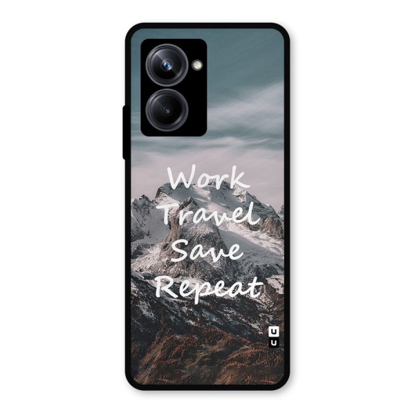 Work Travel Metal Back Case for Realme 10 Pro