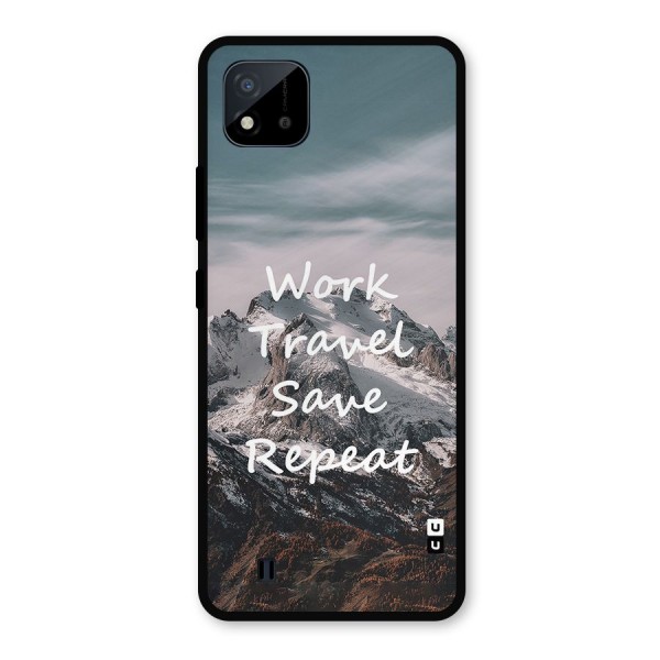 Work Travel Metal Back Case for Realme C11 2021