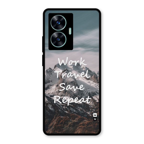 Work Travel Metal Back Case for Realme C55