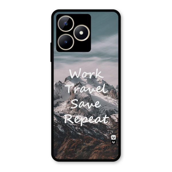 Work Travel Metal Back Case for Realme Narzo N53