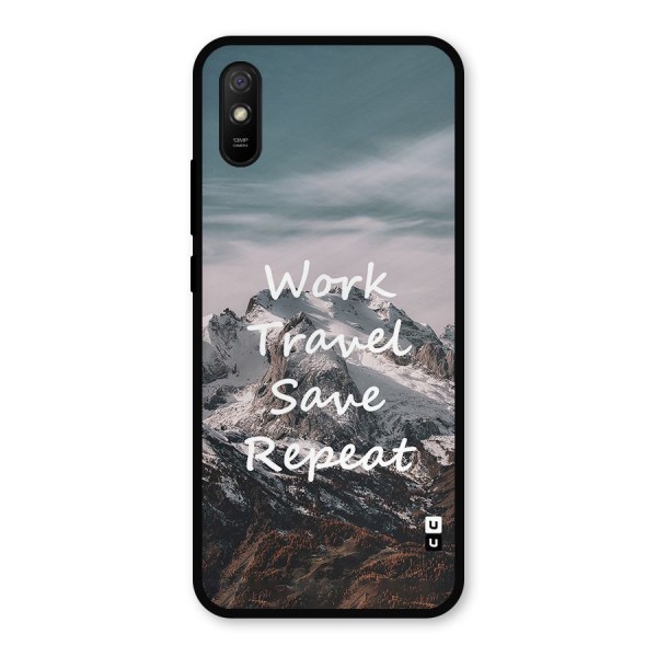 Work Travel Metal Back Case for Redmi 9a