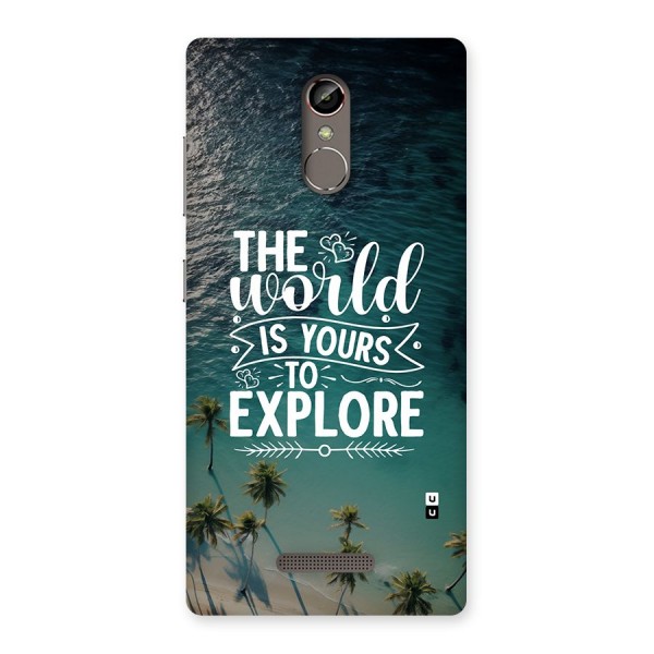 World To Explore Back Case for Gionee S6s