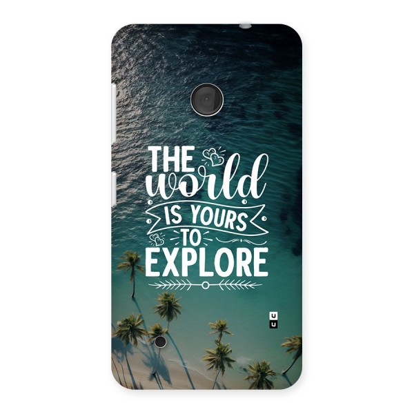 World To Explore Back Case for Lumia 530