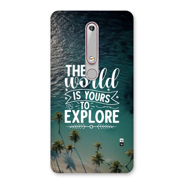 World To Explore Back Case for Nokia 6.1