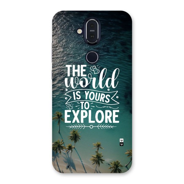 World To Explore Back Case for Nokia 8.1