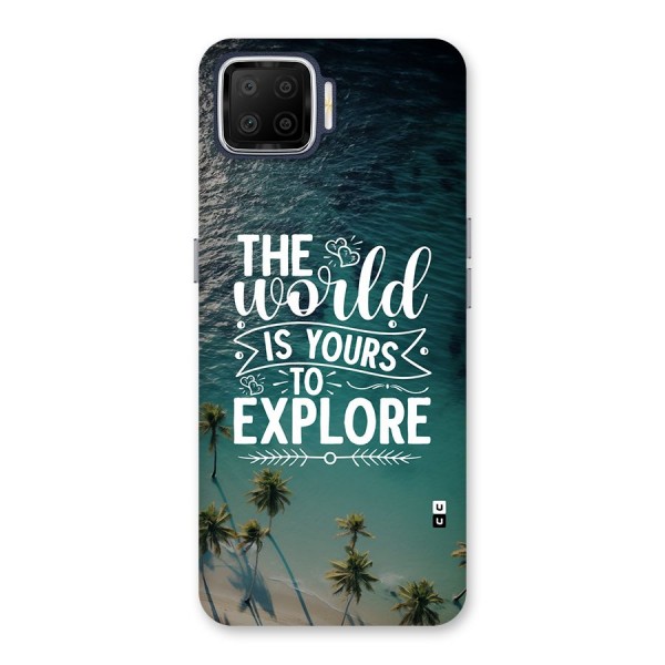 World To Explore Back Case for Oppo F17