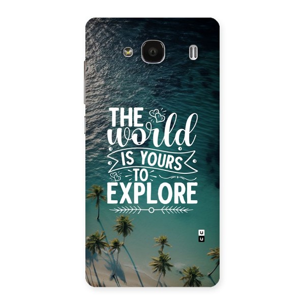 World To Explore Back Case for Redmi 2s