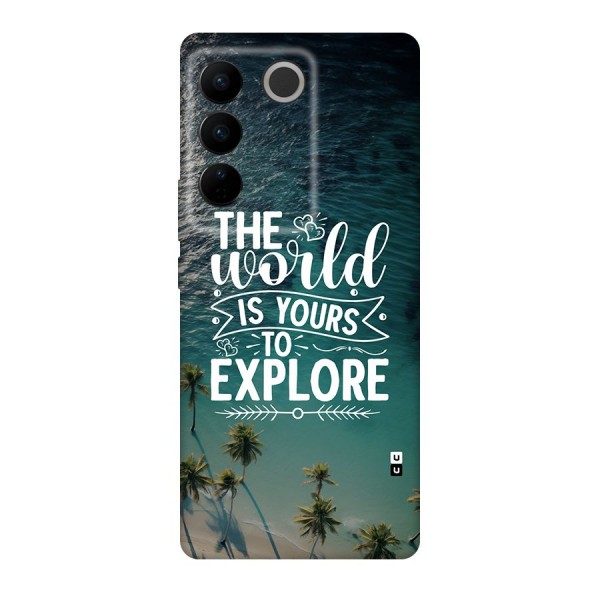 World To Explore Back Case for Vivo V27