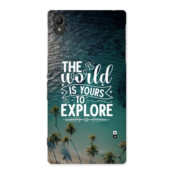 World To Explore Back Case for Xperia Z1