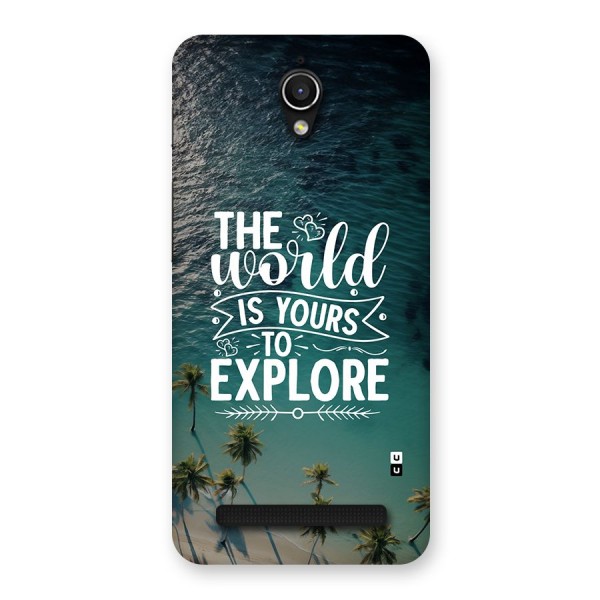 World To Explore Back Case for Zenfone Go