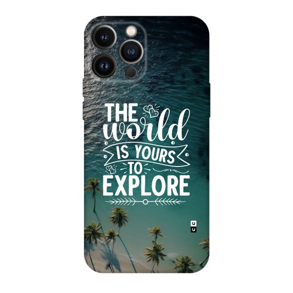 World To Explore Back Case for iPhone 13 Pro Max