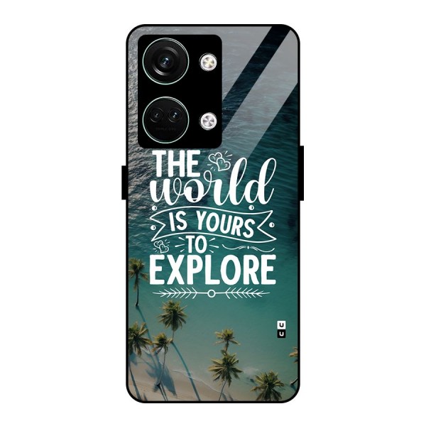 World To Explore Glass Back Case for Oneplus Nord 3
