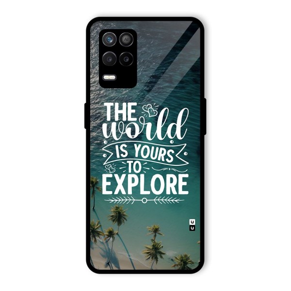 World To Explore Glass Back Case for Realme 8s 5G