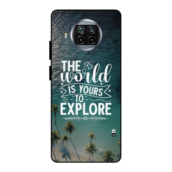 World To Explore Metal Back Case for Mi 10i