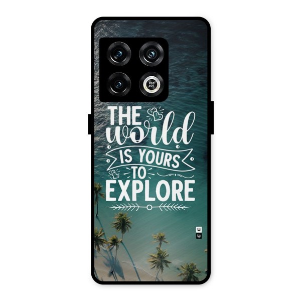 World To Explore Metal Back Case for OnePlus 10 Pro 5G
