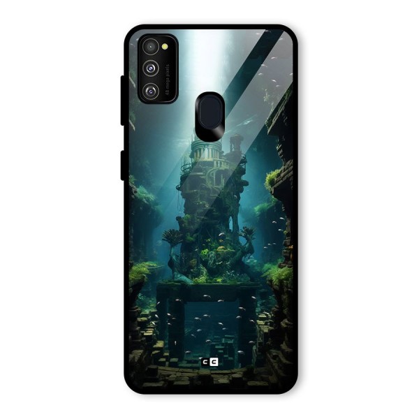 World Under Water Glass Back Case for Galaxy M21