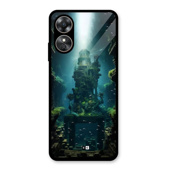 World Under Water Glass Back Case for Oppo A17