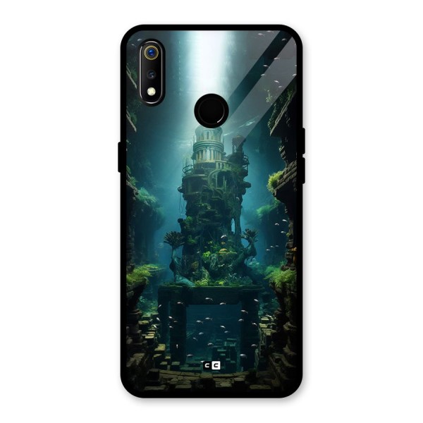 World Under Water Glass Back Case for Realme 3