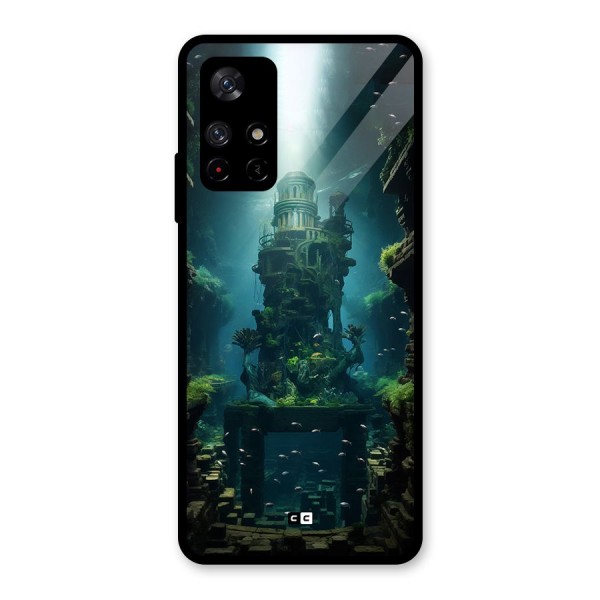 World Under Water Glass Back Case for Redmi Note 11T 5G
