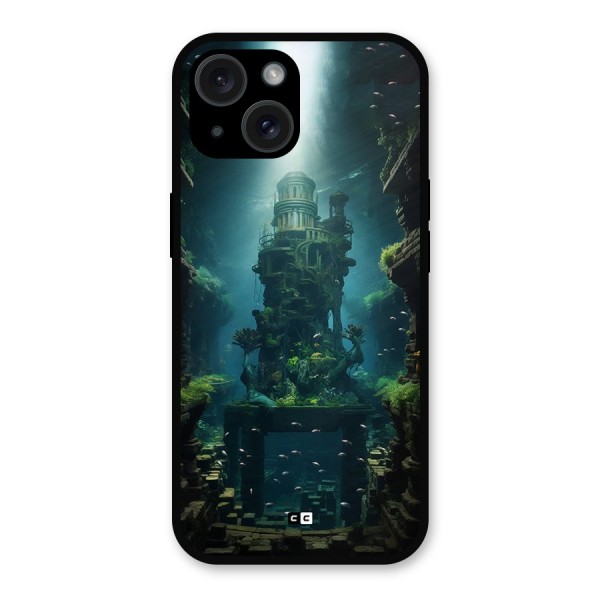 World Under Water Metal Back Case for iPhone 15