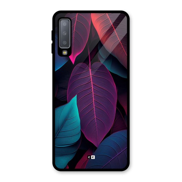 Wow Leaves Glass Back Case for Galaxy A7 (2018)