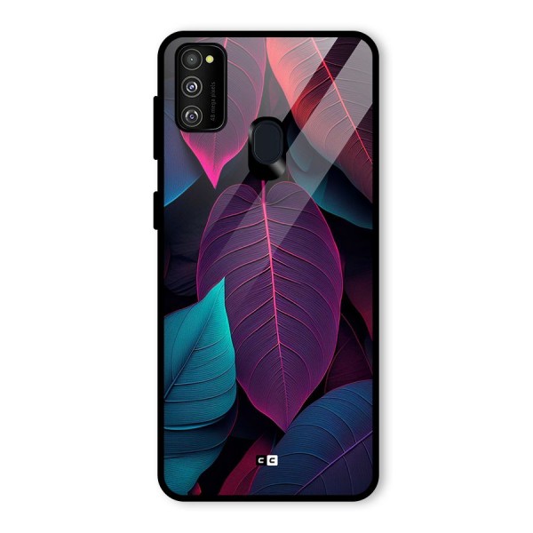 Wow Leaves Glass Back Case for Galaxy M21