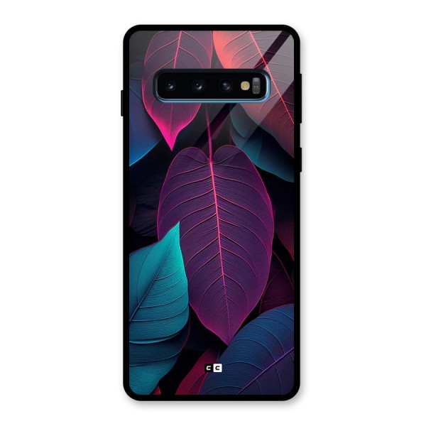 Wow Leaves Glass Back Case for Galaxy S10