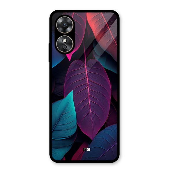 Wow Leaves Glass Back Case for Oppo A17