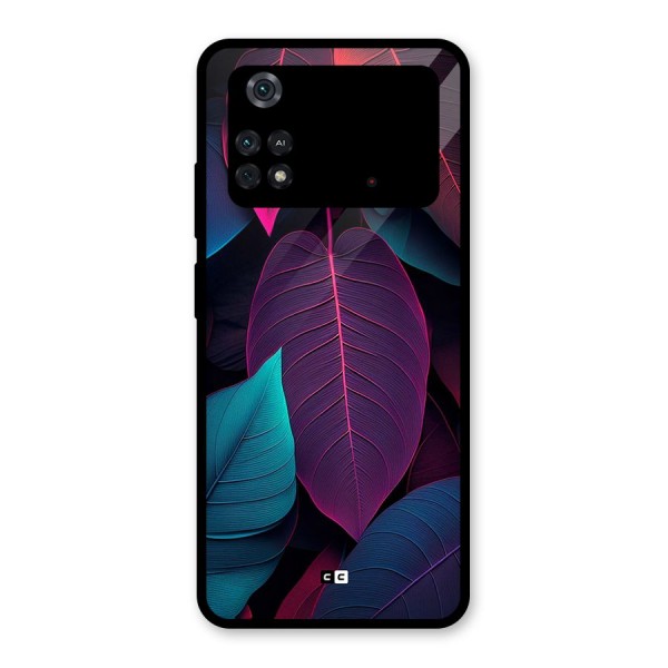 Wow Leaves Glass Back Case for Poco M4 Pro 4G