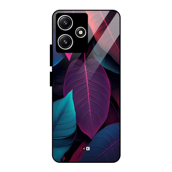 Wow Leaves Glass Back Case for Poco M6 Pro