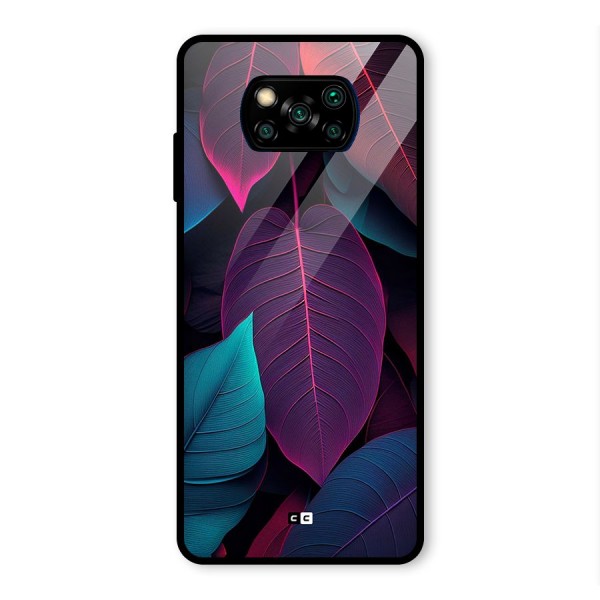 Wow Leaves Glass Back Case for Poco X3 Pro