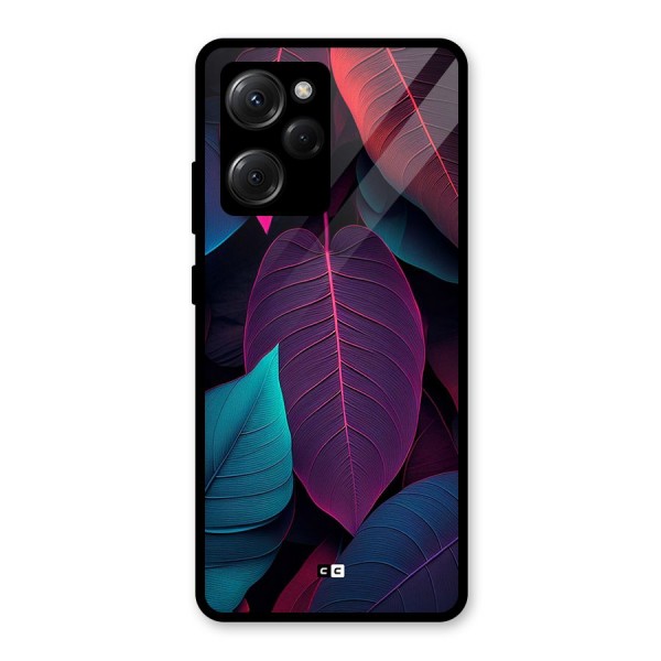 Wow Leaves Glass Back Case for Poco X5 Pro