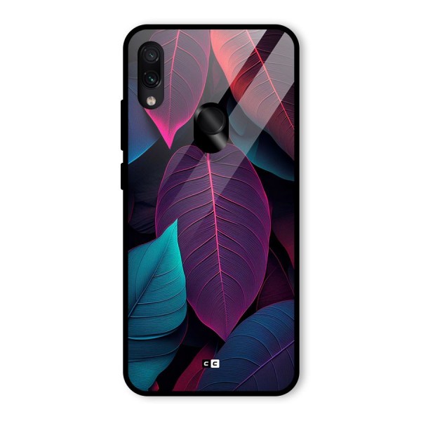 Wow Leaves Glass Back Case for Redmi Note 7