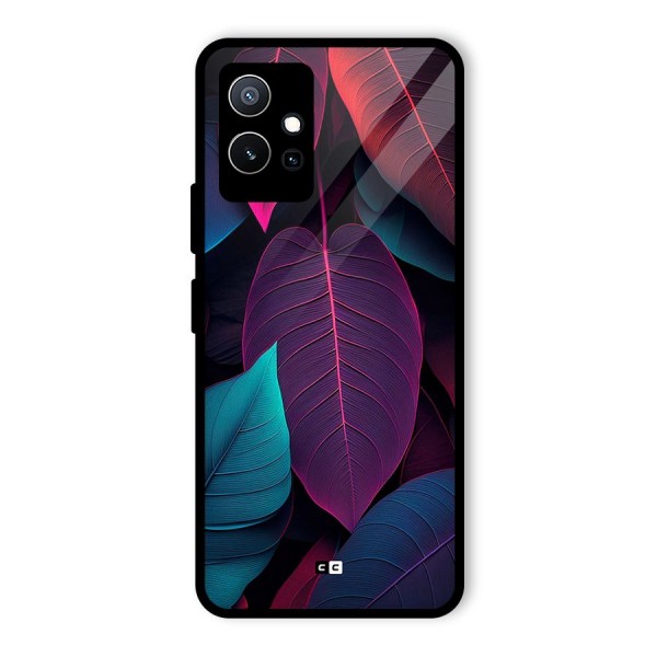 Wow Leaves Glass Back Case for Vivo T1 5G