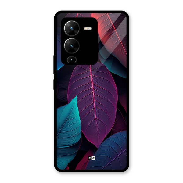 Wow Leaves Glass Back Case for Vivo V25 Pro