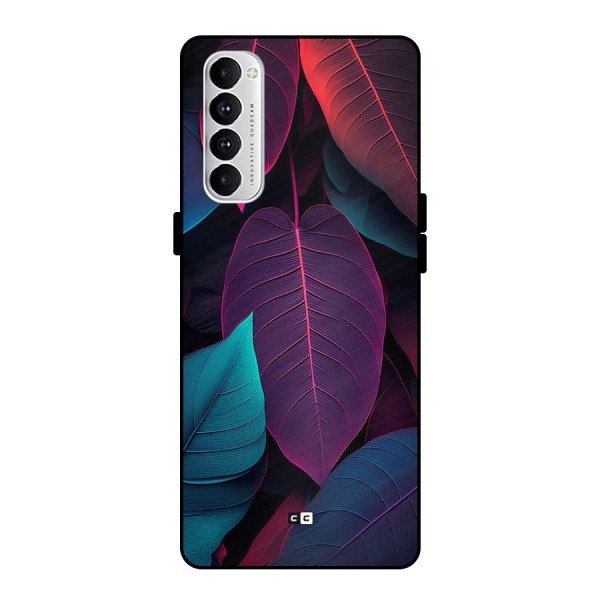 Wow Leaves Metal Back Case for Oppo Reno4 Pro