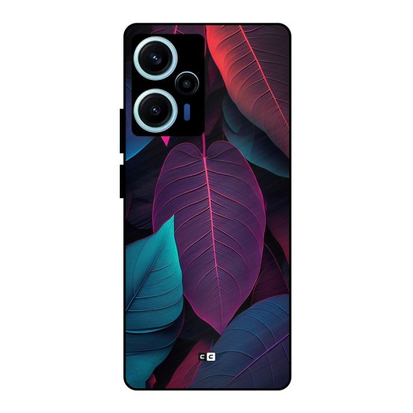 Wow Leaves Metal Back Case for Poco F5