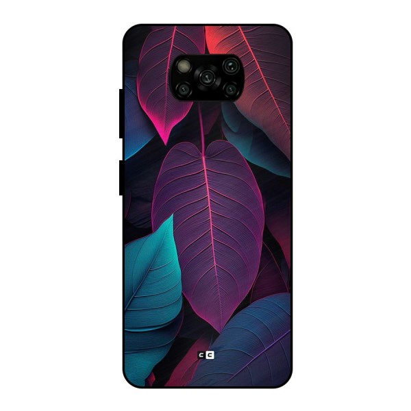 Wow Leaves Metal Back Case for Poco X3