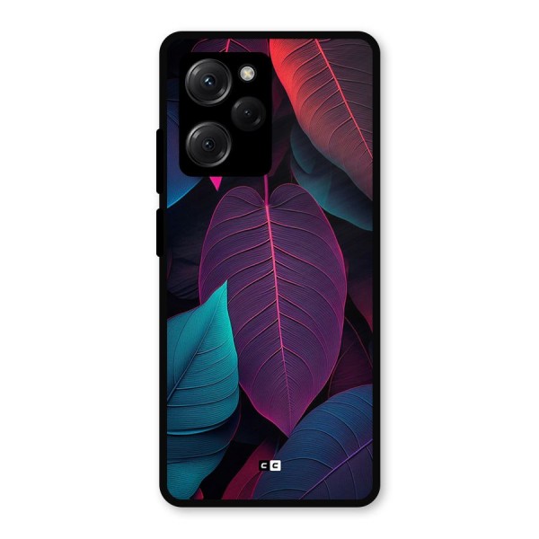 Wow Leaves Metal Back Case for Poco X5 Pro