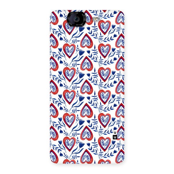 Wrapping Hearts Pattern Back Case for Canvas Knight A350