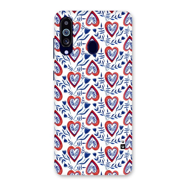 Wrapping Hearts Pattern Back Case for Galaxy A60