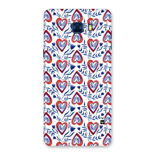 Wrapping Hearts Pattern Back Case for Galaxy C7 Pro