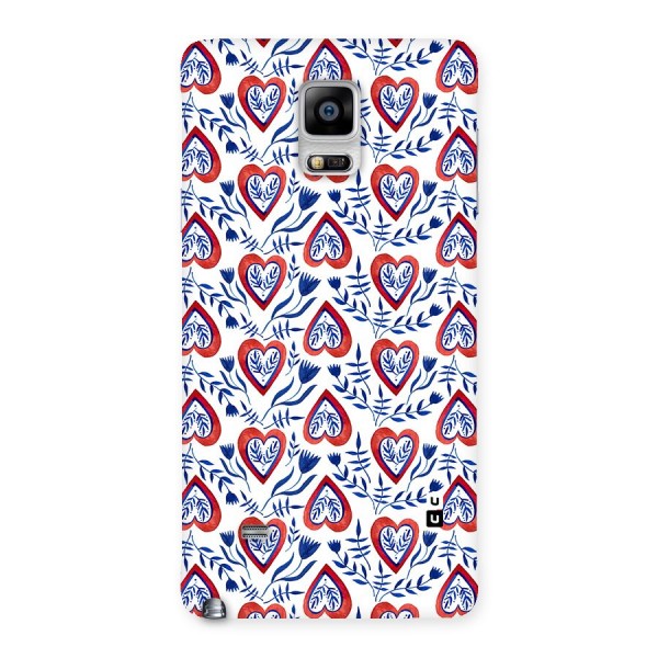 Wrapping Hearts Pattern Back Case for Galaxy Note 4