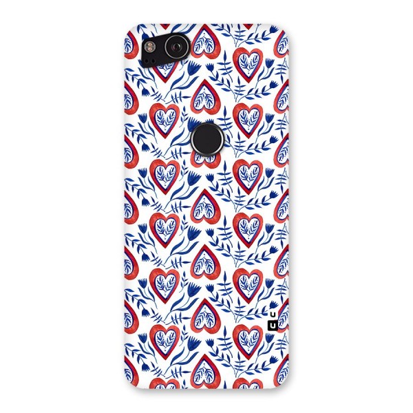 Wrapping Hearts Pattern Back Case for Google Pixel 2