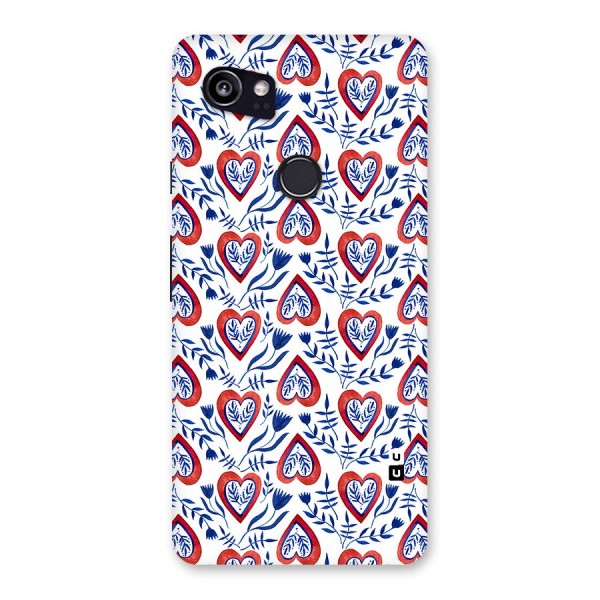 Wrapping Hearts Pattern Back Case for Google Pixel 2 XL