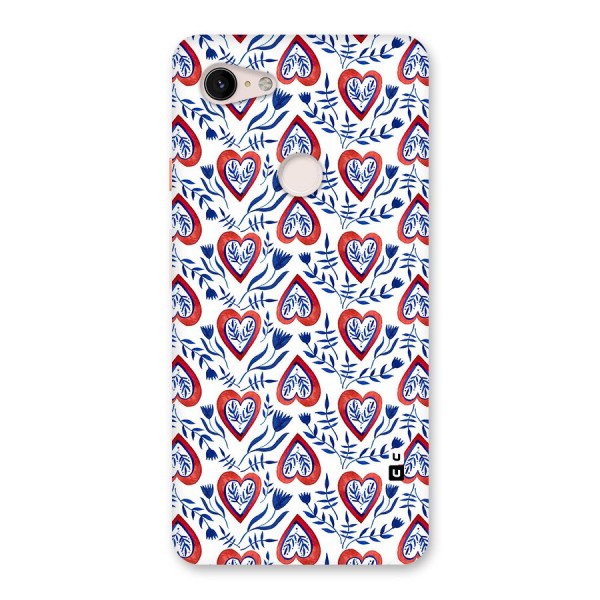 Wrapping Hearts Pattern Back Case for Google Pixel 3 XL