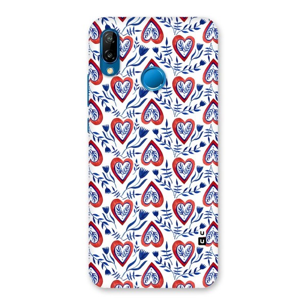 Wrapping Hearts Pattern Back Case for Huawei P20 Lite